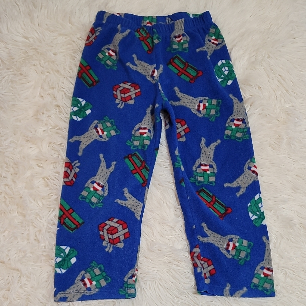 Joe Fresh, Size 4,Blue Pajama Pants, Yeti Gift Print, Boy's